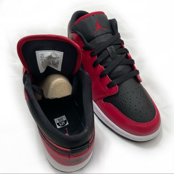 AIR JORDAN 1 LOW GYM RED / BLACK - Picture 12 of 14